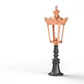 Louvre 07 | Kupfer Sockelleuchte – klassische Außenleuchte mit klarer Höhenwirkung von Roger Pradier